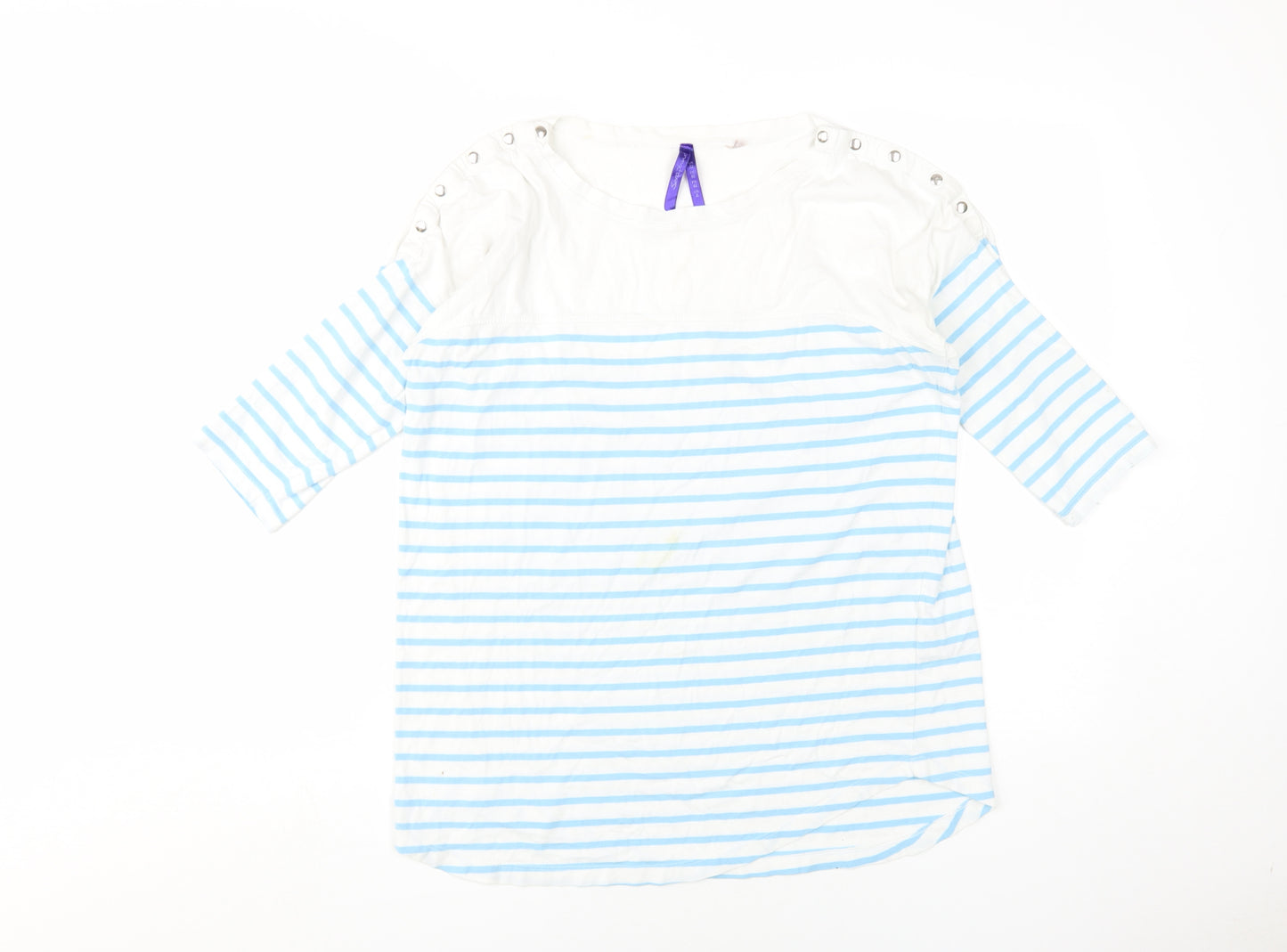Séraphine Women's Blue Striped T-Shirt Size 12