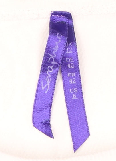 Séraphine Women's Blue Striped T-Shirt Size 12