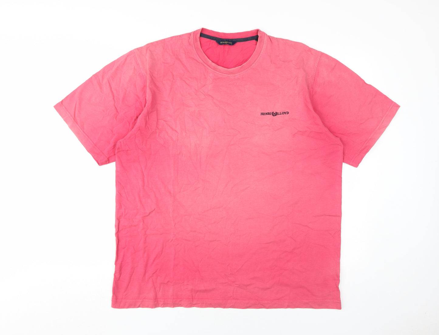 Henri Lloyd Men's Pink XL Crew Neck T-Shirt