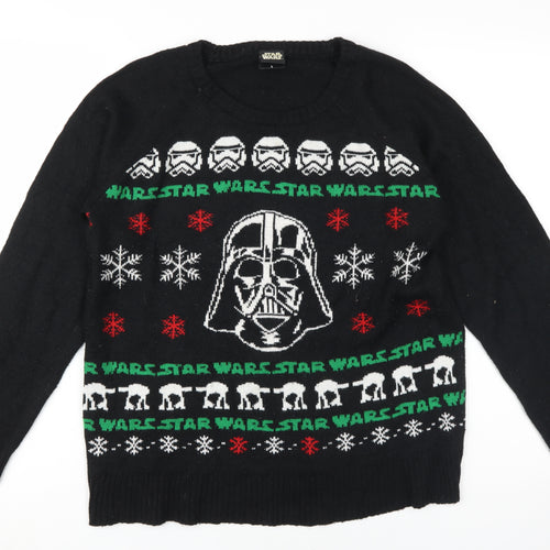 Star Wars Boys Black Christmas Jumper L