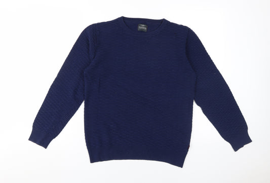 Tiffosi Boys Navy Blue Crew Neck Jumper, Size 13-14