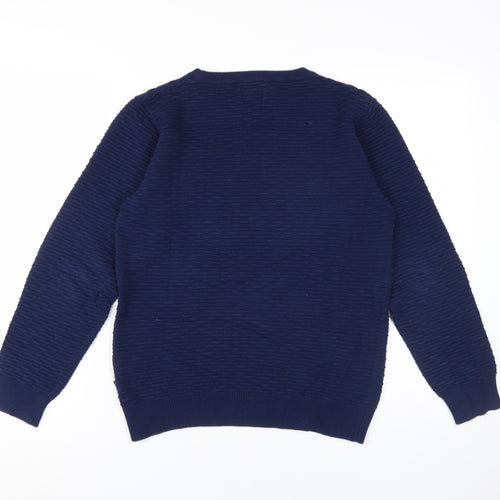 Tiffosi Boys Navy Blue Crew Neck Jumper, Size 13-14