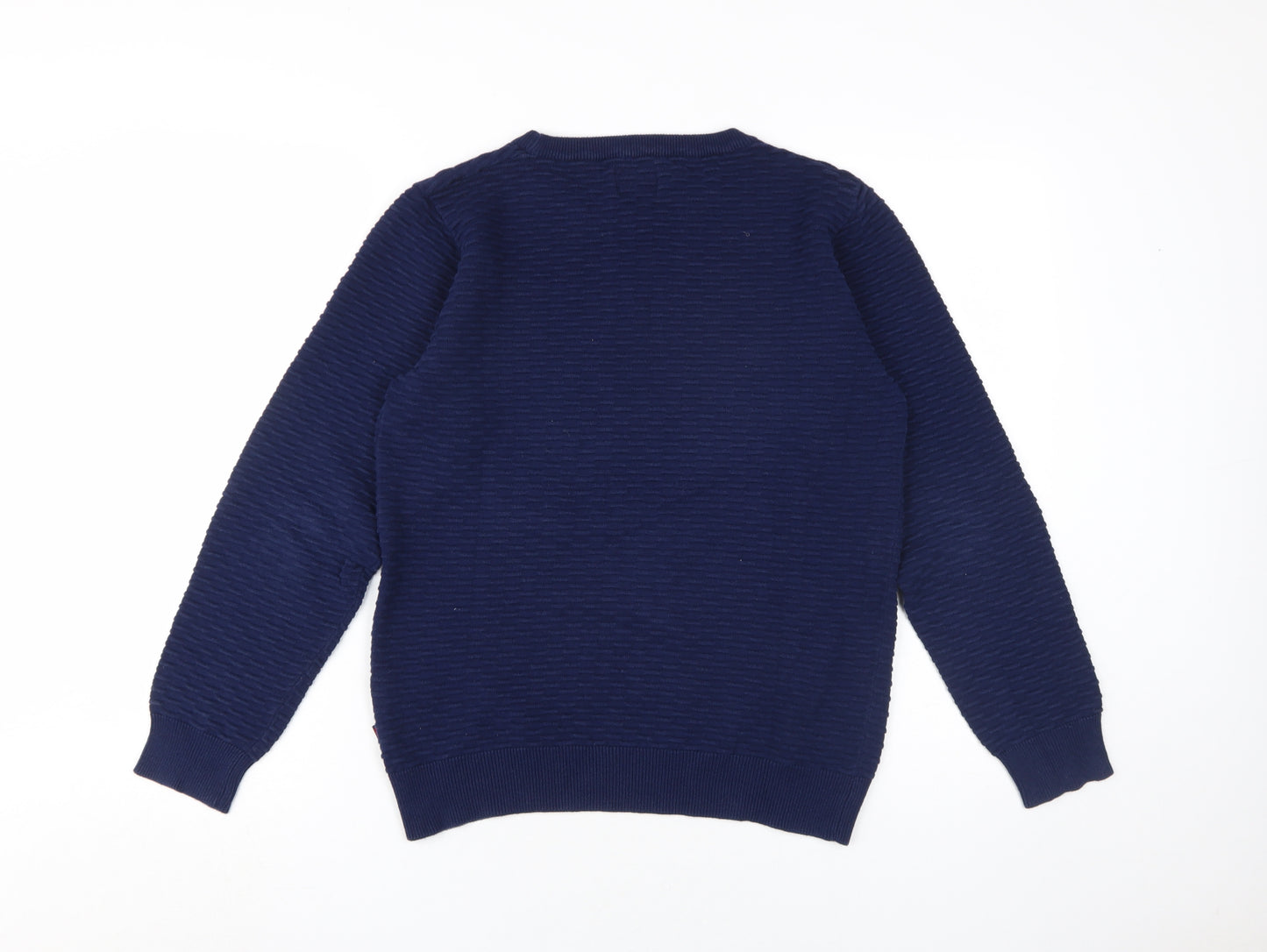 Tiffosi Boys Navy Blue Crew Neck Jumper, Size 13-14