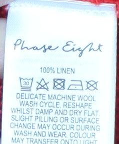 Phase Eight Women's Red Linen Pullover Jumper S