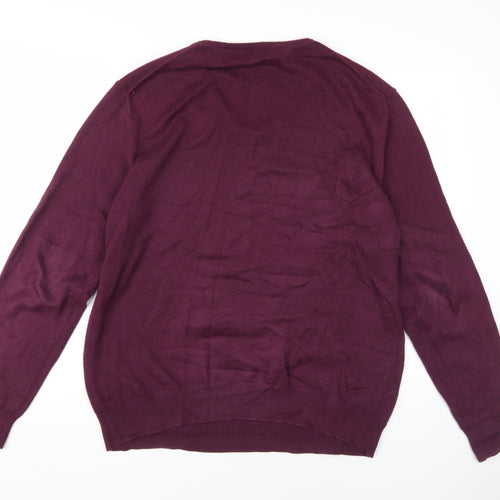 Crew Clothing Men's Red V-Neck Pullover Jumper L