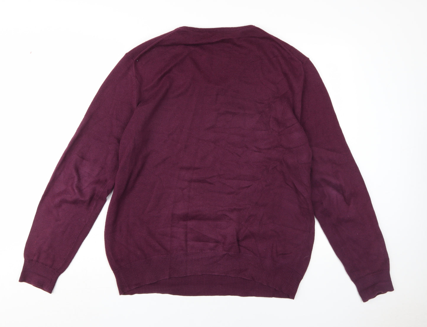 Crew Clothing Men's Red V-Neck Pullover Jumper L