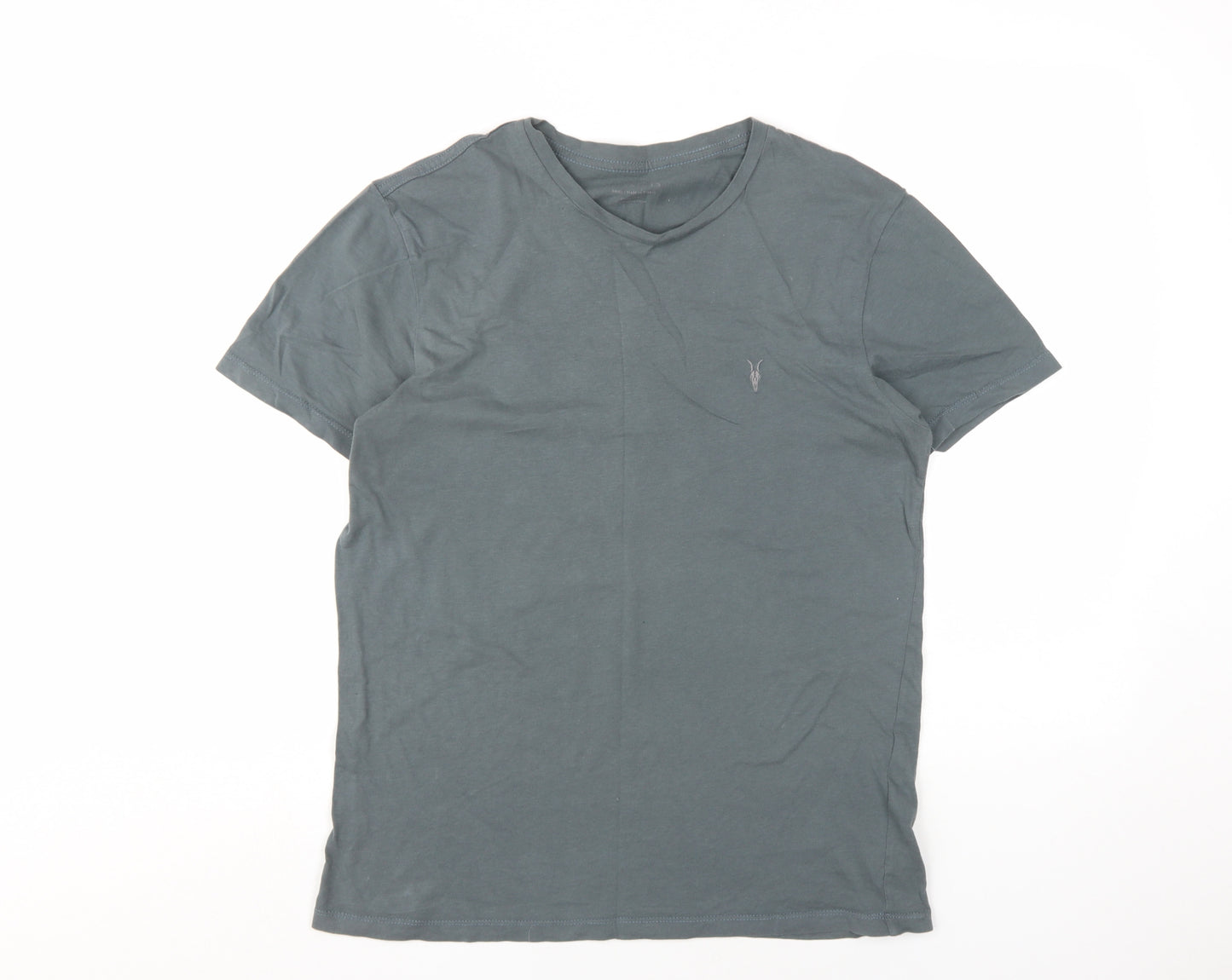 AllSaints Men's Grey Crew Neck T-Shirt - Size S