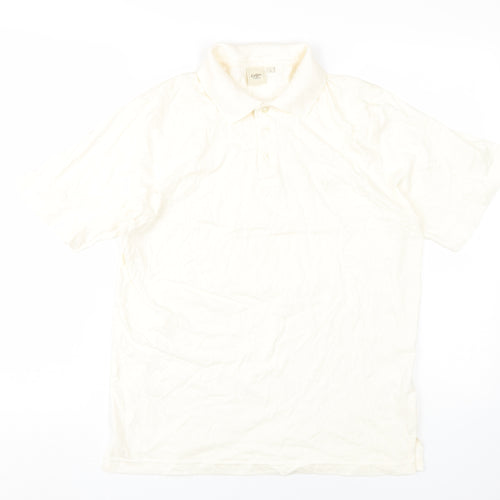 Cotton Traders Men's Beige Polo Shirt, S, Short Sleeve