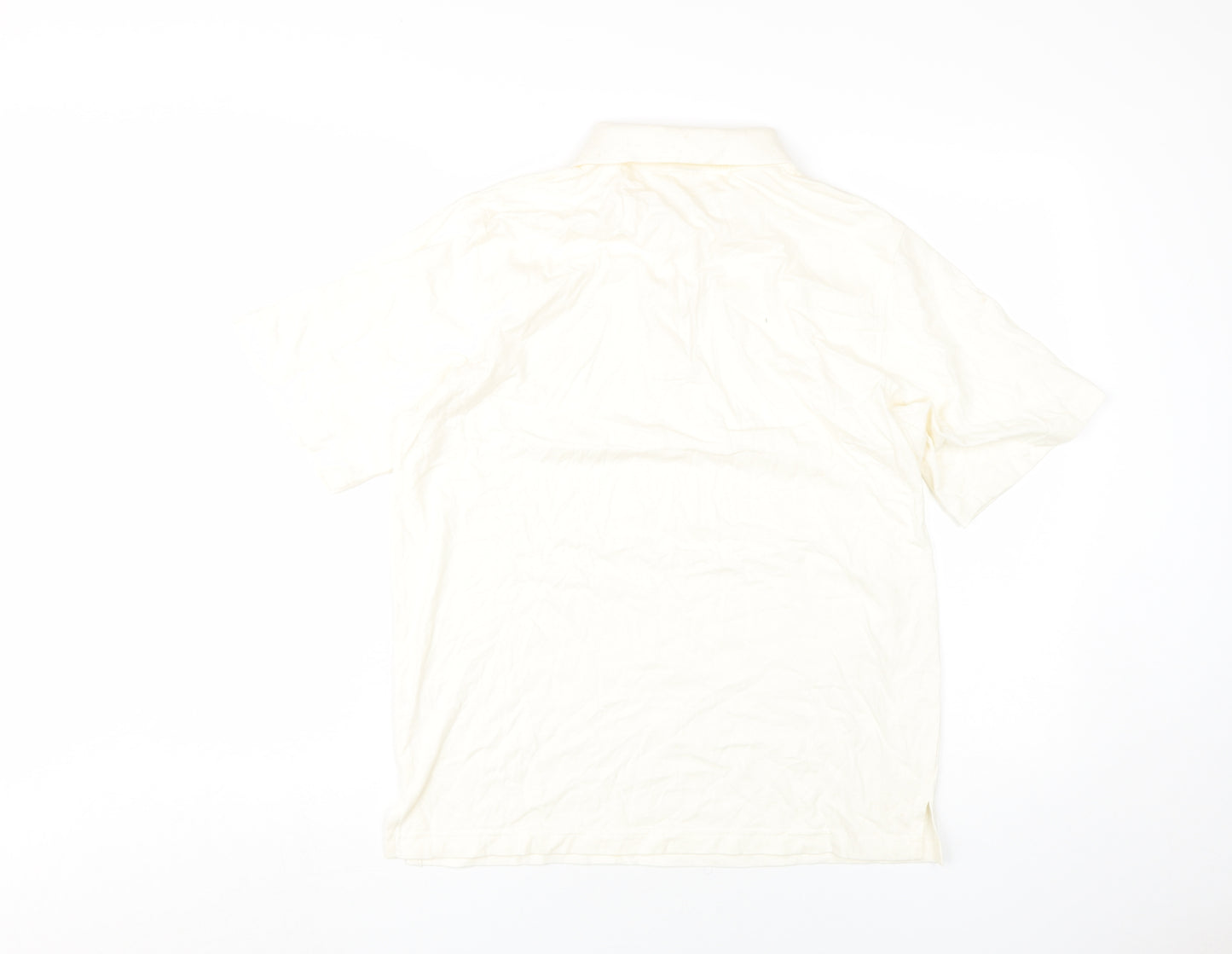 Cotton Traders Men's Beige Polo Shirt, S, Short Sleeve