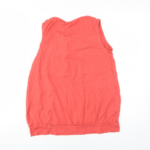 JoJo Maman Bébé Women's Pink Sleeveless Tank Top