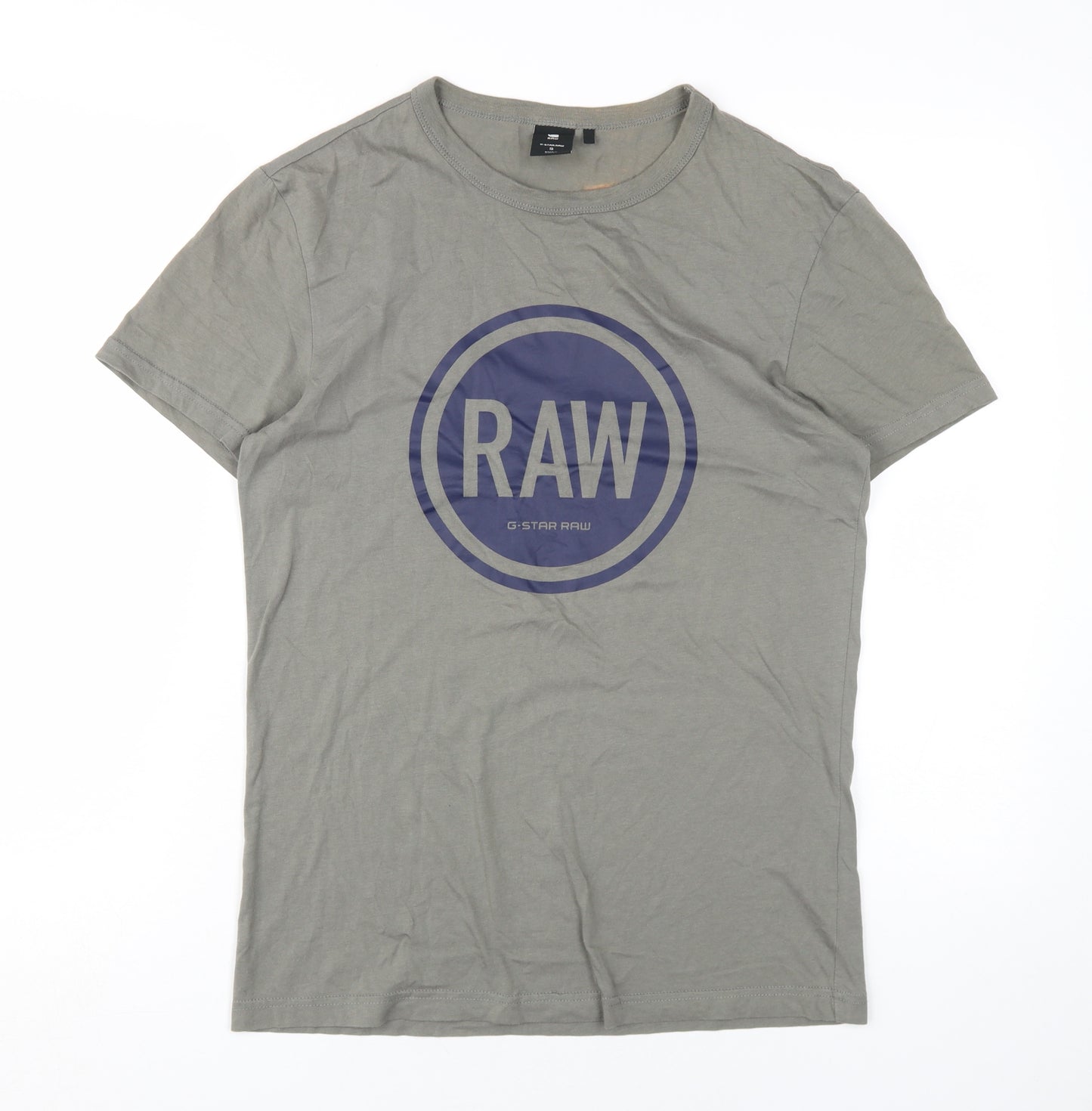 G-Star Raw Men's Grey S Short Sleeve Crew Neck T-Shirt