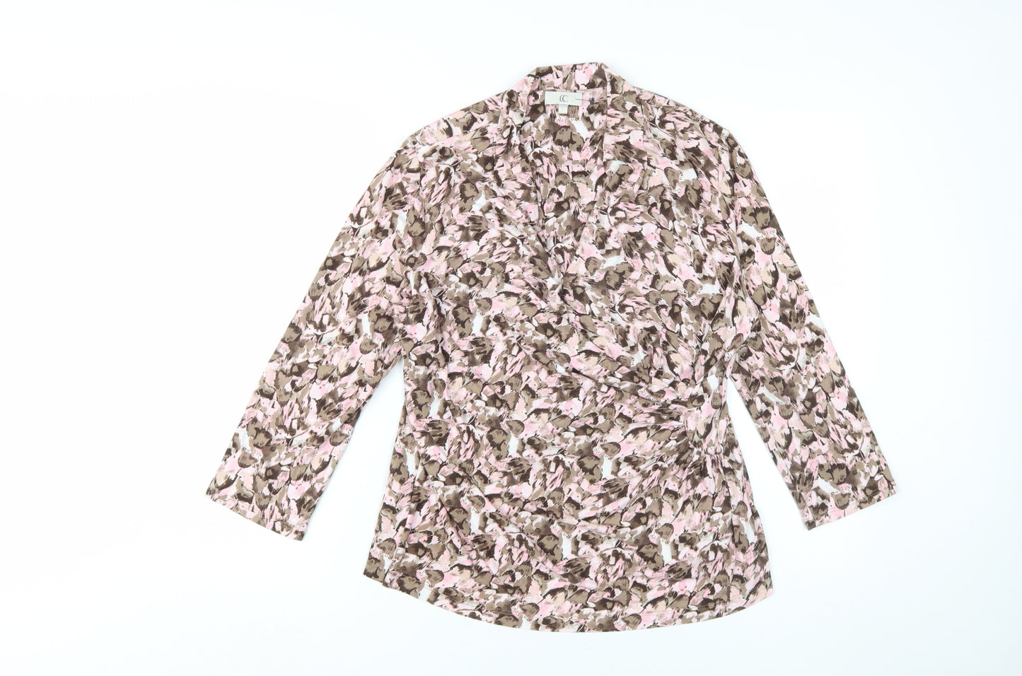 CC Women's Multicoloured Wrap Blouse, Size L