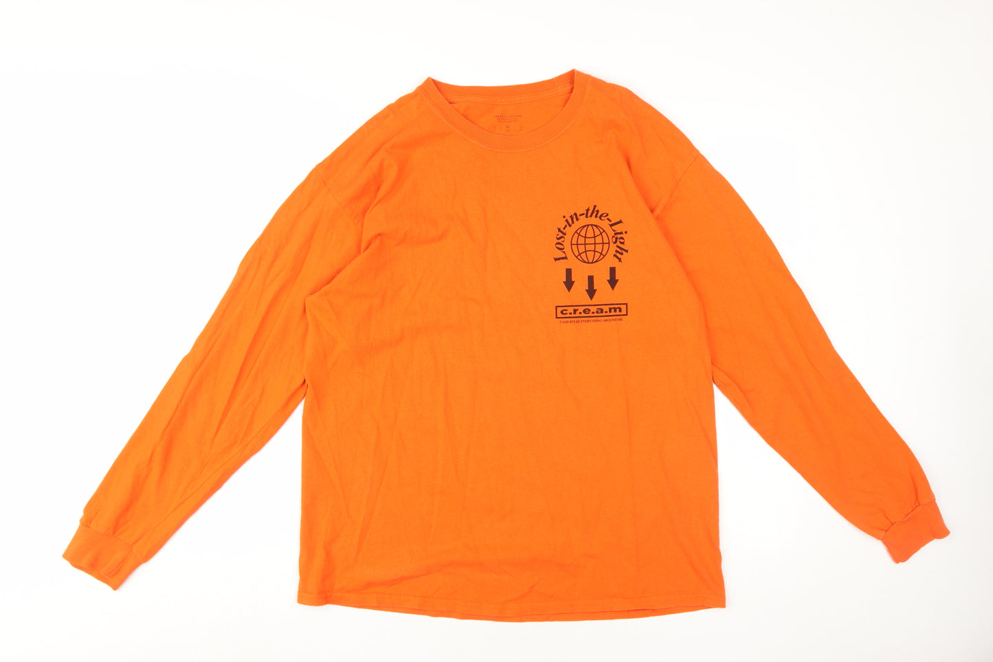 Urban Outfitters Orange Long Sleeve T-Shirt M Unisex