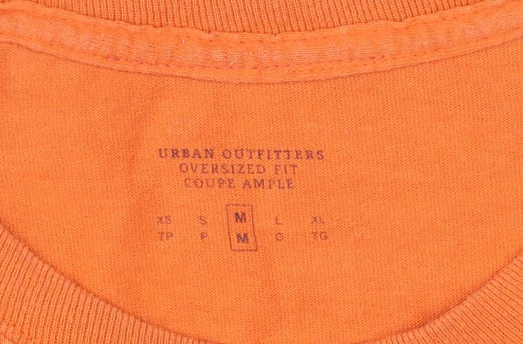 Urban Outfitters Orange Long Sleeve T-Shirt M Unisex
