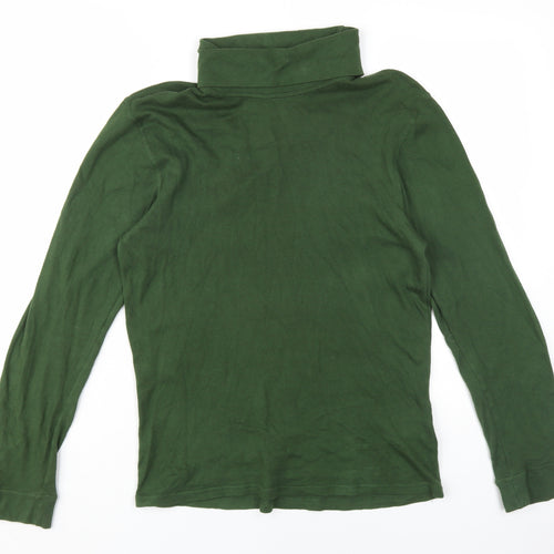 Mountain Warehouse Men's Green High Neck T-Shirt Medium