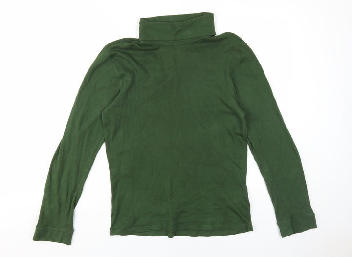 Mountain Warehouse Men's Green High Neck T-Shirt Medium