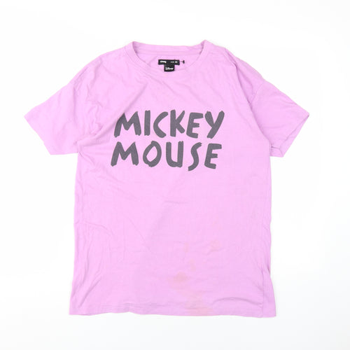 Sinsay Women's Pink XS Mickey Mouse T-Shirt