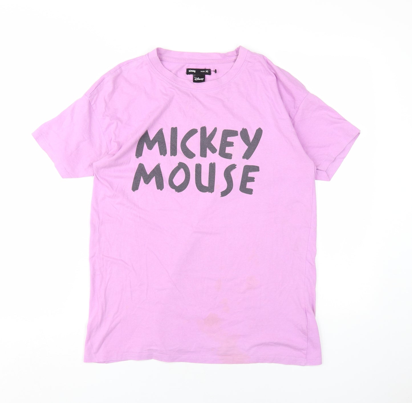 Sinsay Women's Pink XS Mickey Mouse T-Shirt