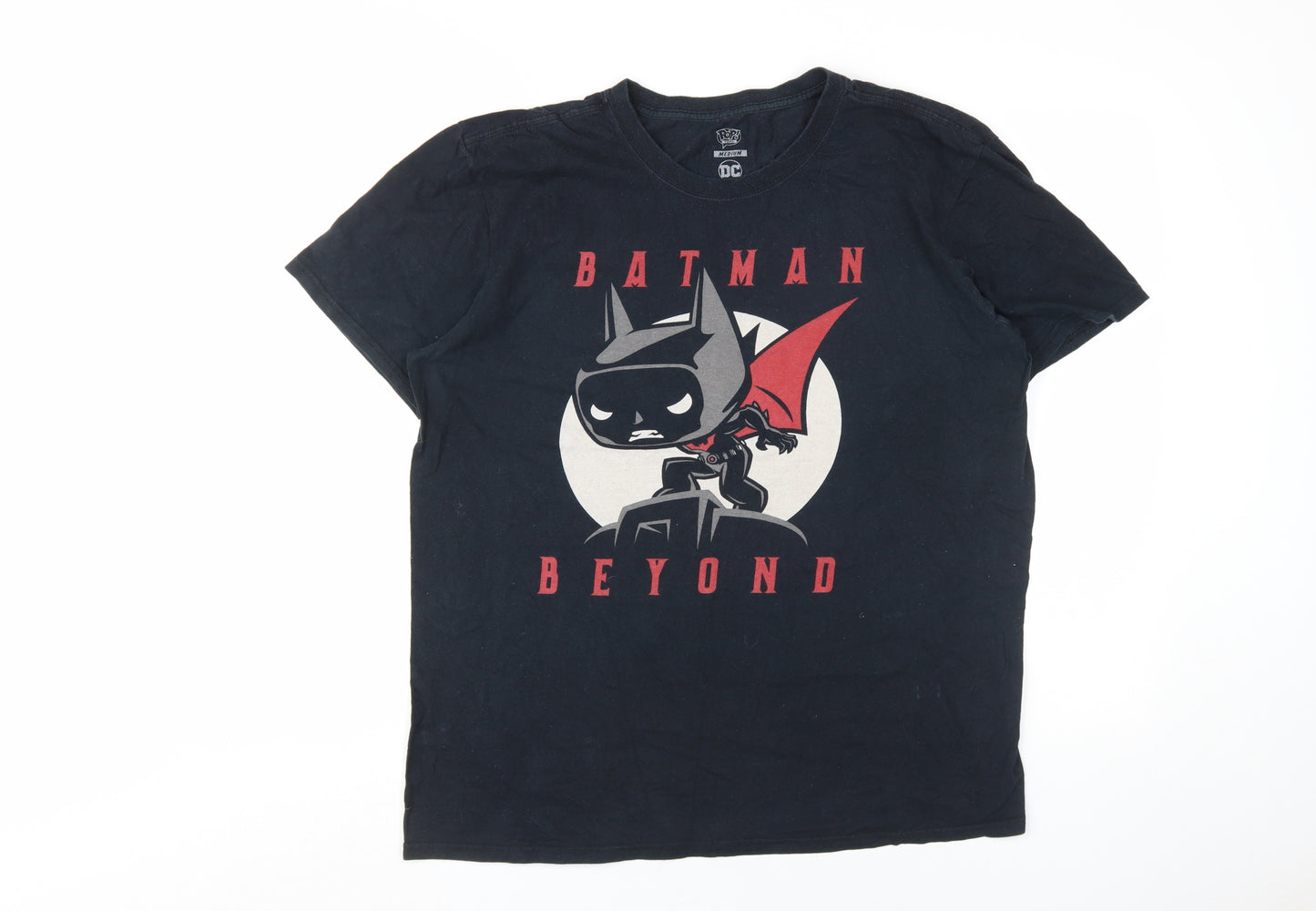 DC Batman Beyond Men's Medium Black Graphic T-Shirt