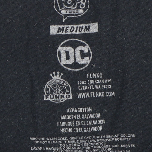 DC Batman Beyond Men's Medium Black Graphic T-Shirt