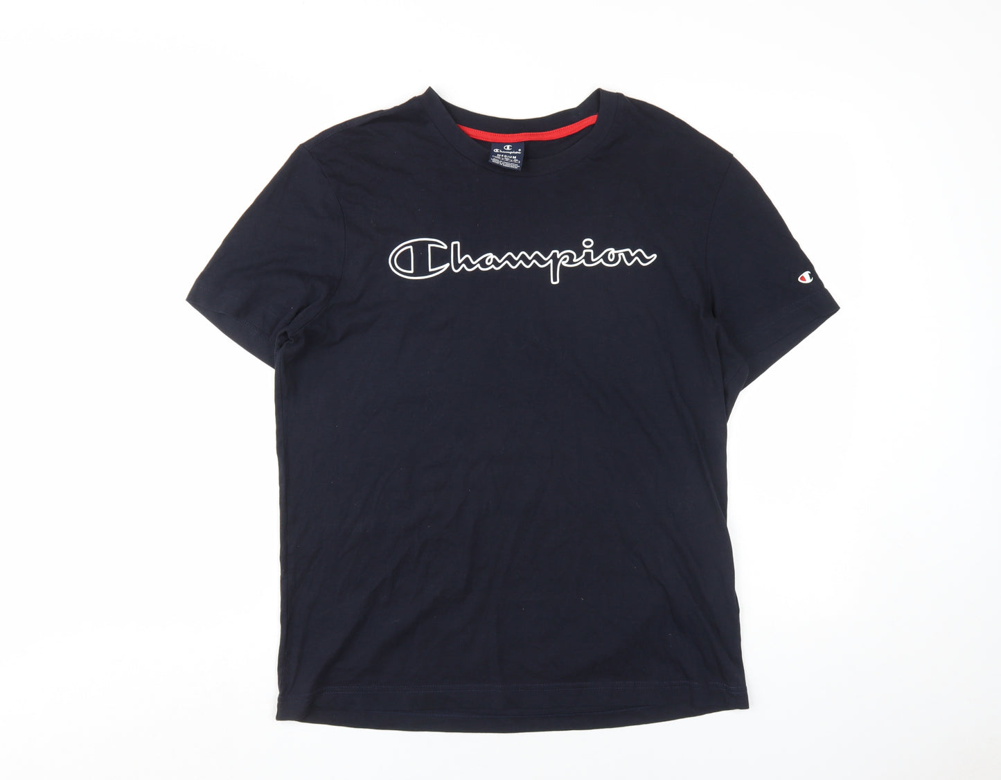 Champion Men's Black Medium Logo T-Shirt