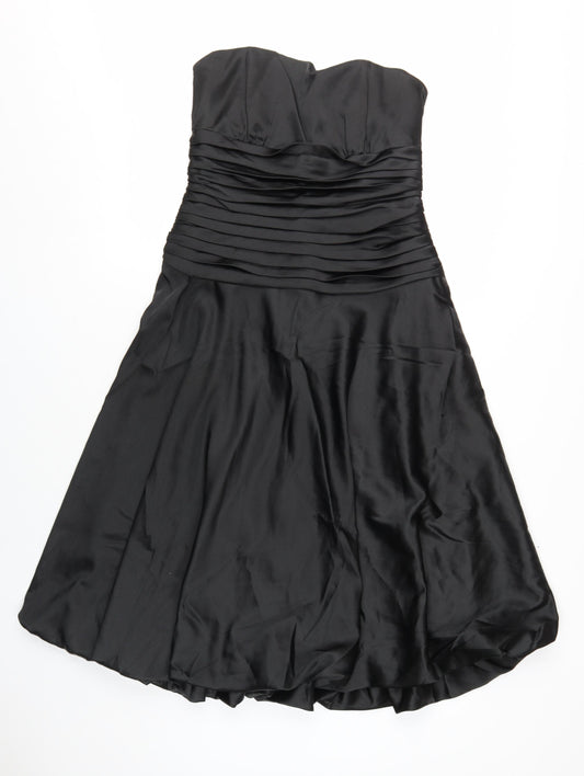 Dessy Collection Women's Black A-Line Dress Size 8