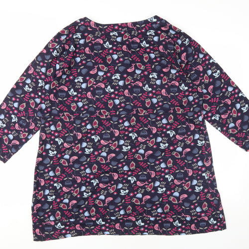Mantaray Women's Multicoloured Tunic Blouse Size 22