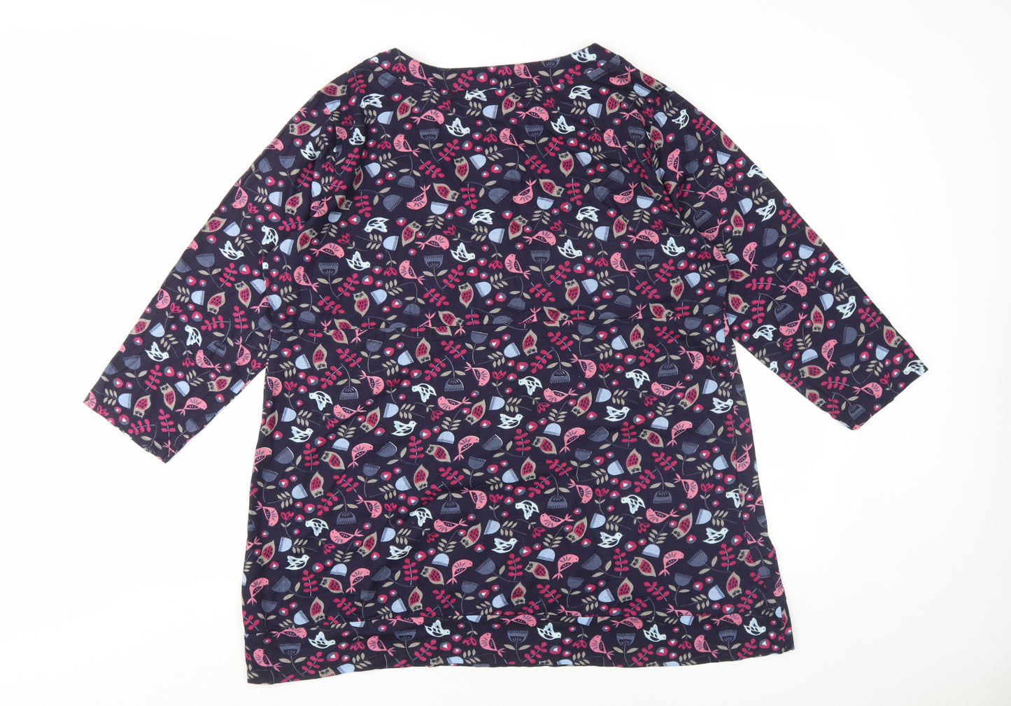 Mantaray Women's Multicoloured Tunic Blouse Size 22