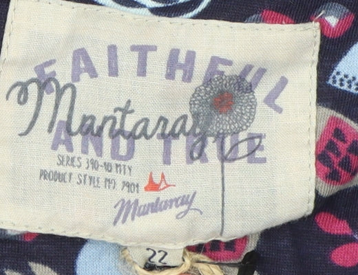 Mantaray Women's Multicoloured Tunic Blouse Size 22