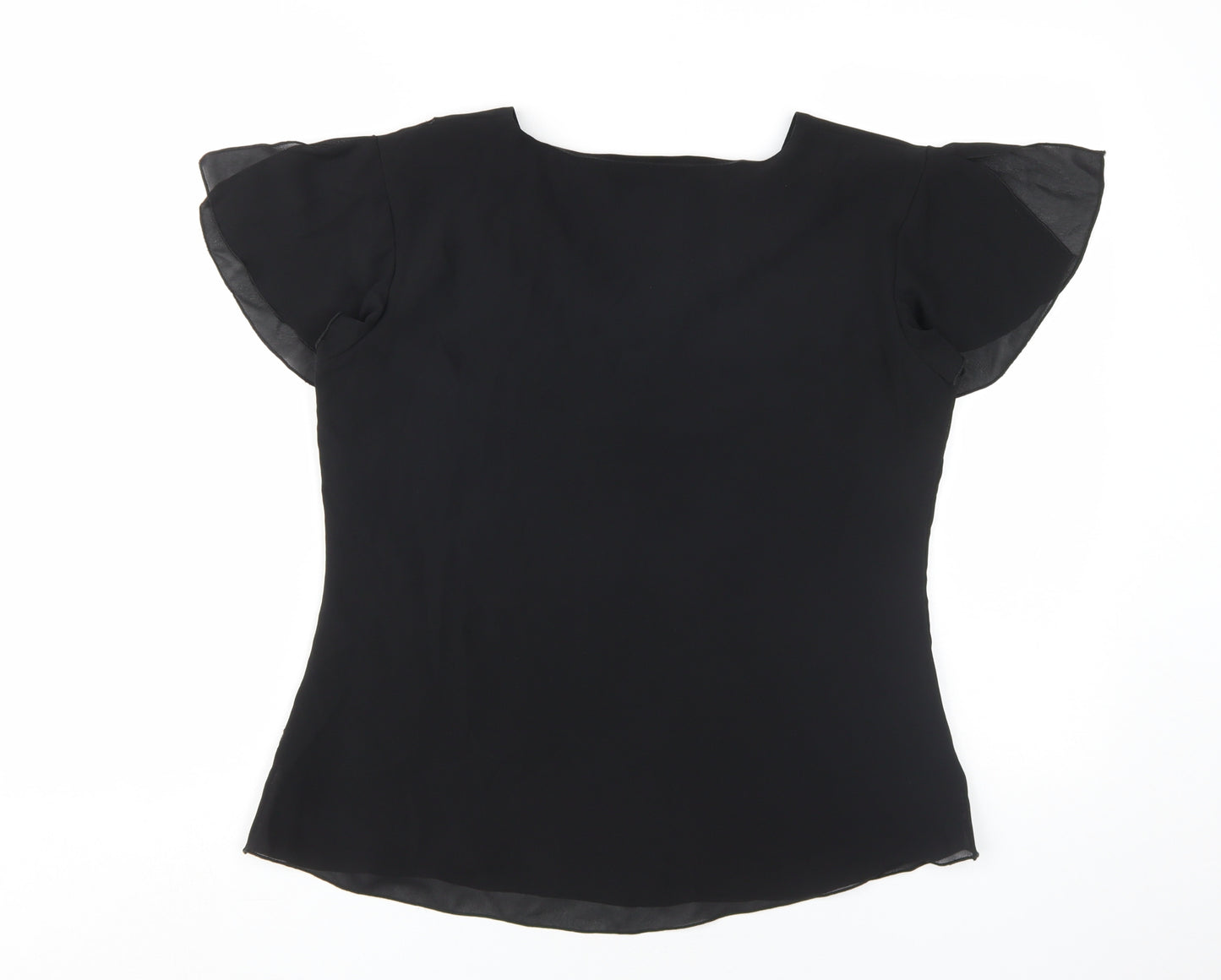 Clothes Contact Women's Black Sequin Blouse, Size 12