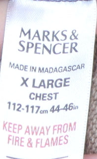 Marks & Spencer Beige XL Men's Cotton Pullover Jumper