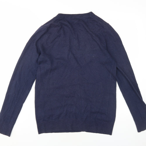 Gap Women's V-Neck Blue Cardigan M Regular