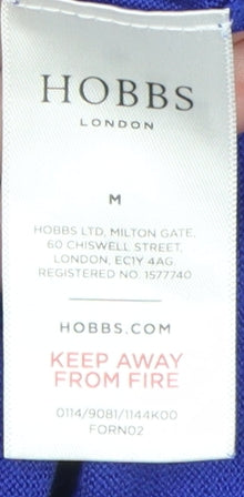 Hobbs Women's Blue V-Neck Cardigan M Casual