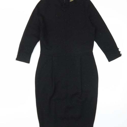 Clements Ribeiro Women's Black Sheath Dress Size 12