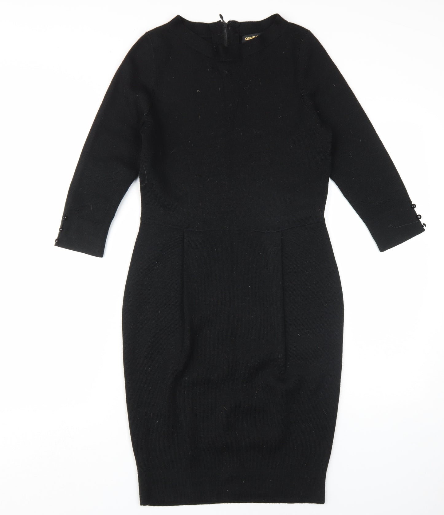 Clements Ribeiro Women's Black Sheath Dress Size 12