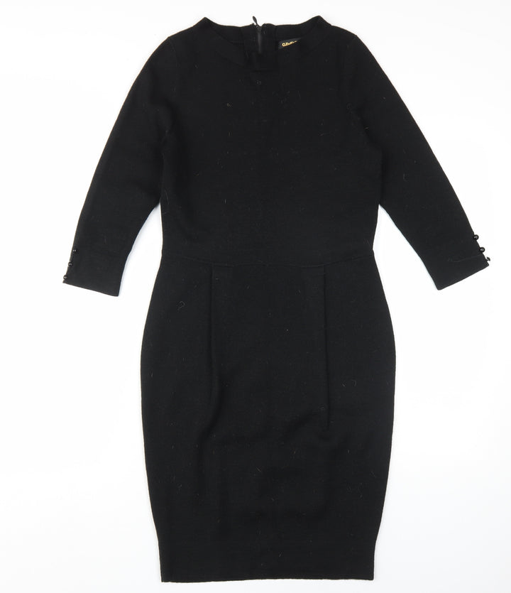 Clements Ribeiro Women's Black Sheath Dress Size 12