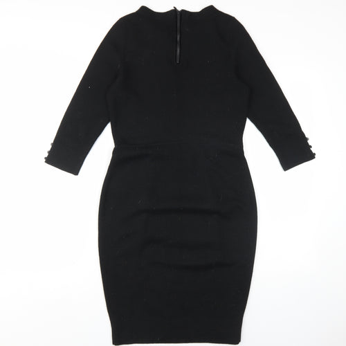 Clements Ribeiro Women's Black Sheath Dress Size 12