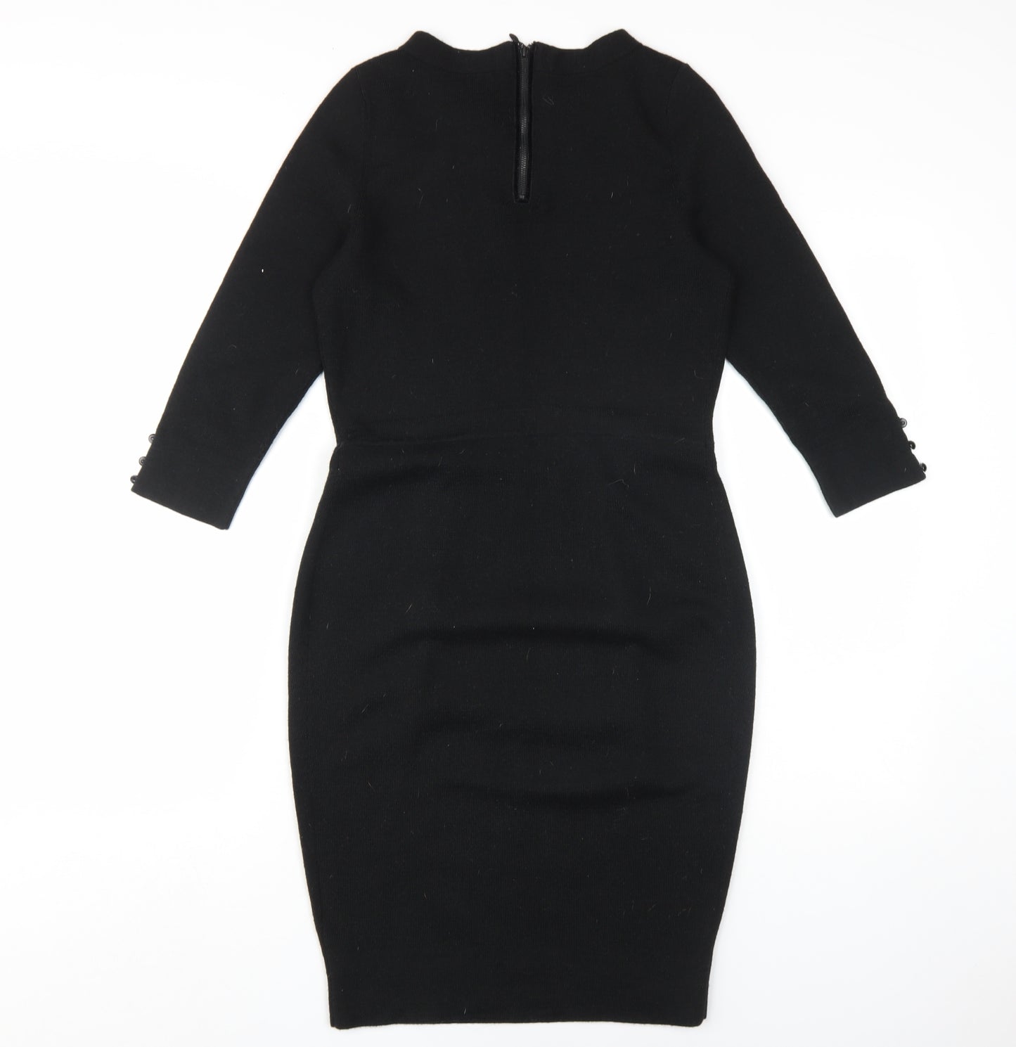 Clements Ribeiro Women's Black Sheath Dress Size 12
