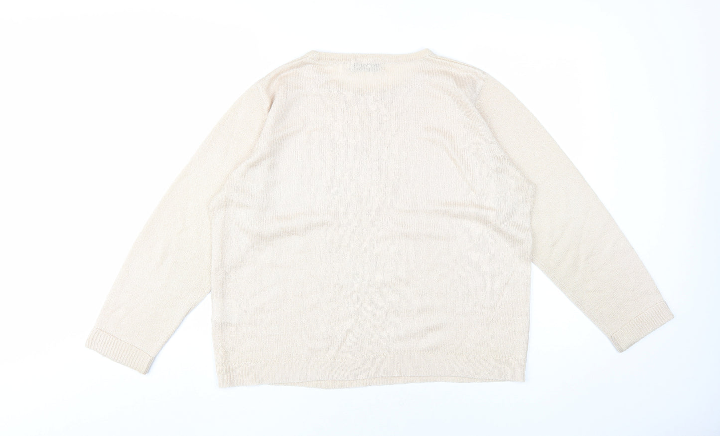 Honor Millburn Women's Beige Cable Knit Pullover Jumper M