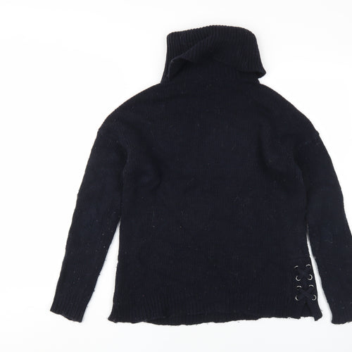 Mint Velvet Women's Black Roll Neck Jumper Size 12
