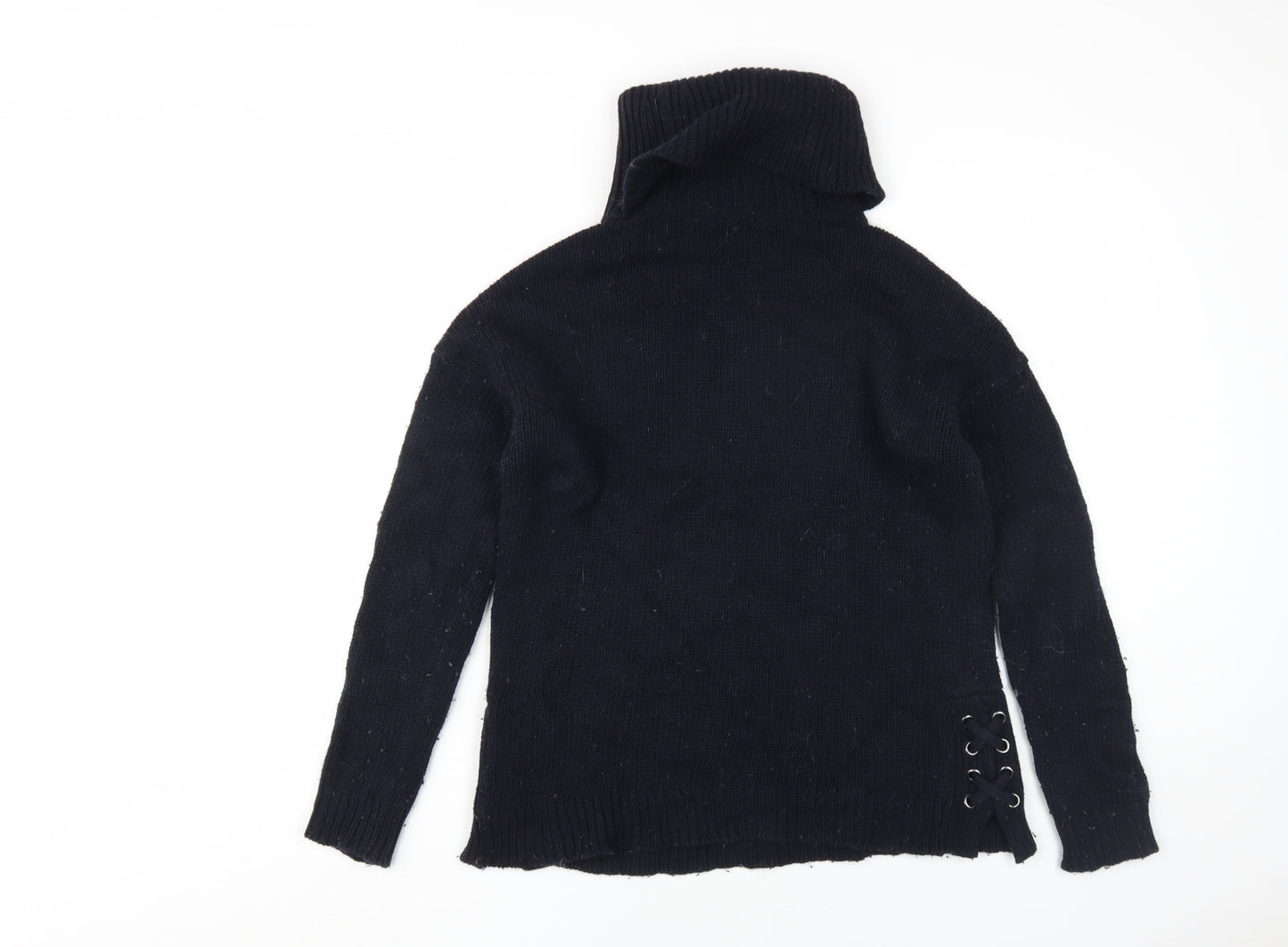 Mint Velvet Women's Black Roll Neck Jumper Size 12