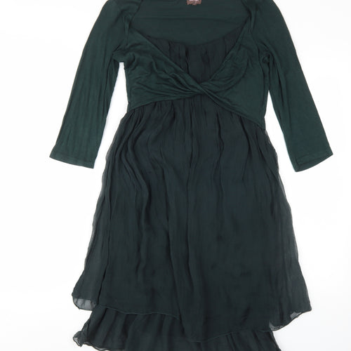 Phase Eight Women's Green Midi A-Line Dress, Size S