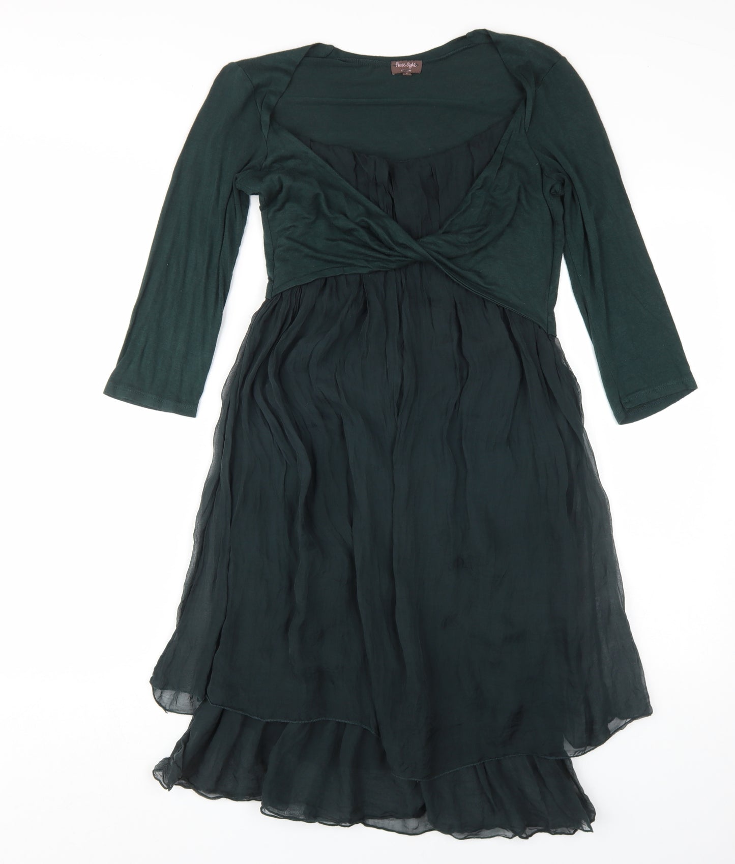 Phase Eight Women's Green Midi A-Line Dress, Size S