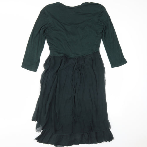 Phase Eight Women's Green Midi A-Line Dress, Size S
