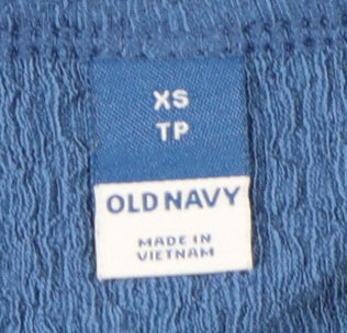Old Navy Women's Blue XS T-Shirt, Square Neck