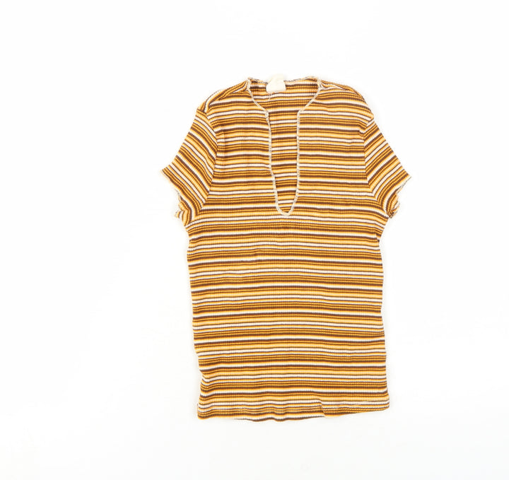 Urban Outfitters Women's Striped T-Shirt, Small, Multicoloured