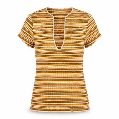 Urban Outfitters Women's Striped T-Shirt, Small, Multicoloured