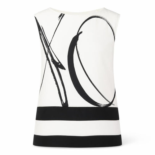 Banana Republic Women’s Black & White Sleeveless Blouse