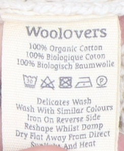 Woolovers Women's Ivory Open-Knit Cotton Pullover