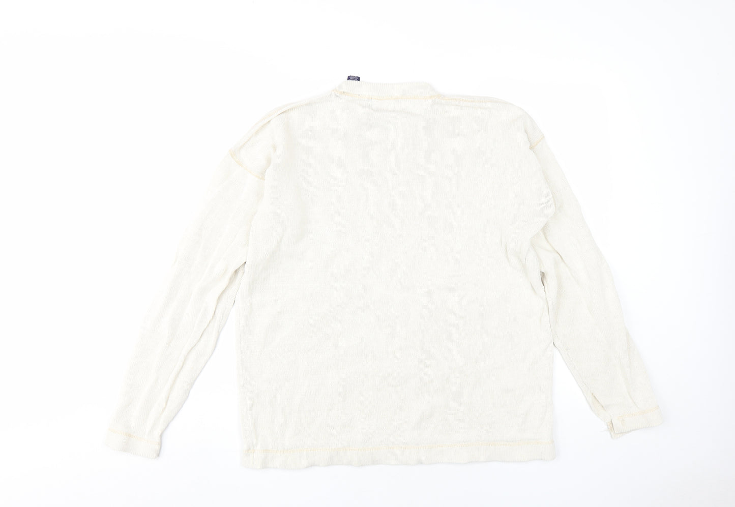 Gap Men's Ivory Small Pullover Crew Neck Jumper